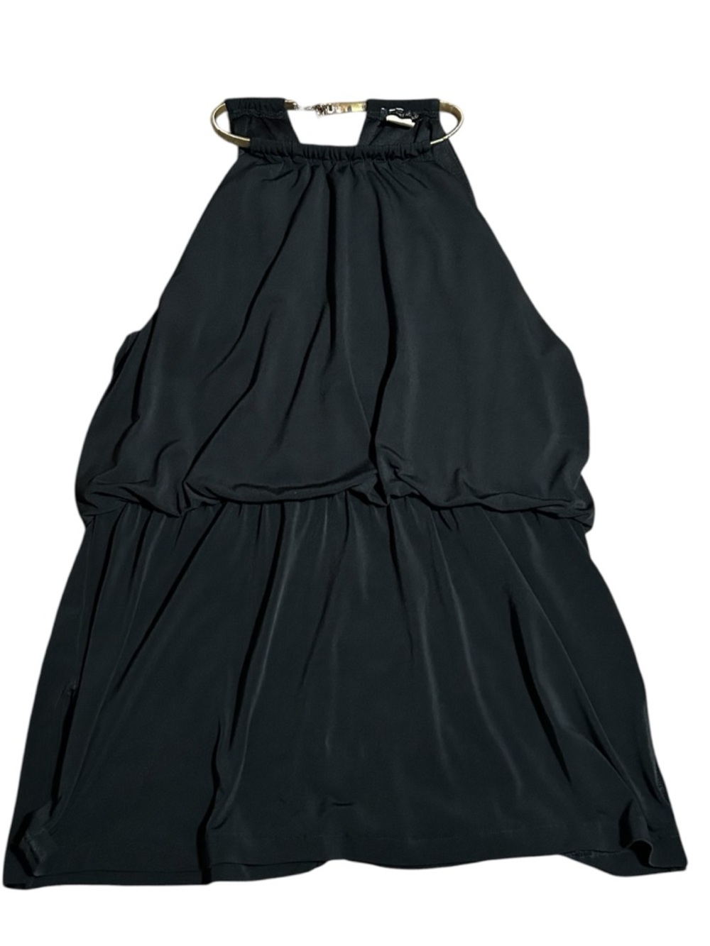 Intriguing Threads Black Halter Mini Dress